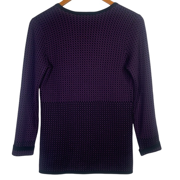 Pendleton XS Purple & Black Single Button Cardigan - Picture 9 of 9